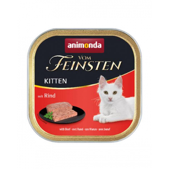 Animonda Vom Feinsten cat Kitten hovädzie bal. 16 x 100 g Animonda Vom Feinsten cat Kitten hovädzie bal. 16 x 100 g