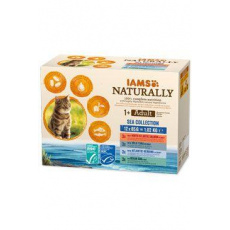 Iams Cat Adult morské mäso v omáčke multipack 12x85g