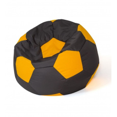 Sako taška pouffe Ball černo-žlutá L 80 cm