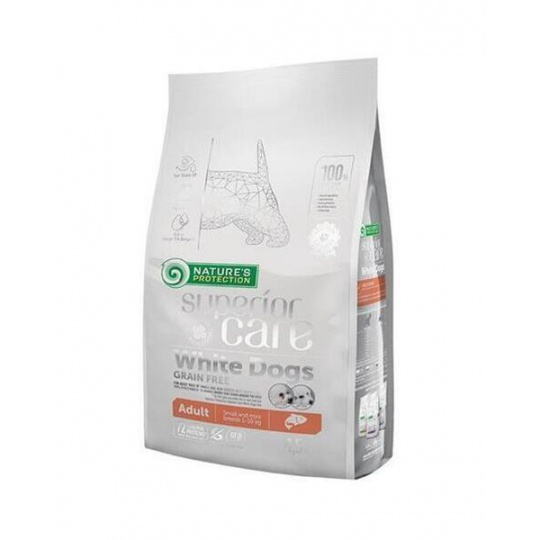 Natures P Superior care white dog GF adult salmon small&mini 1,5 kg