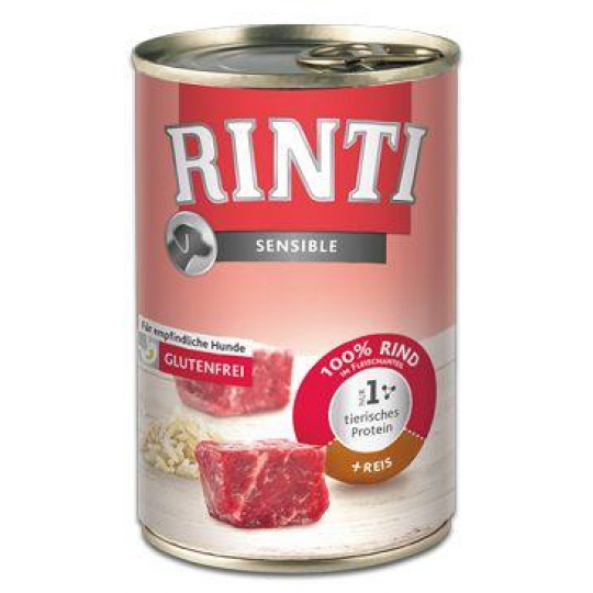 Rinti Dog Sensible konzerva hovädzie+ryža 400g Rinti Dog Sensible konzerva hovädzie+ryža 400g