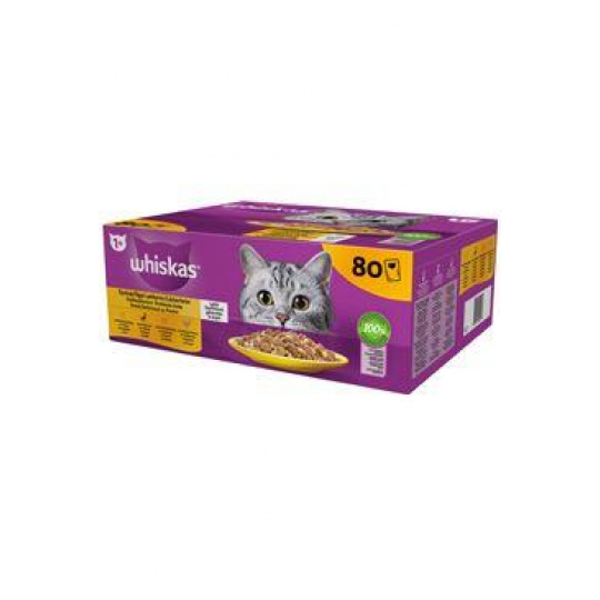 Whiskas kaps. Core hydinový výber v želé 80x85g Whiskas kaps. Core hydinový výber v želé 80x85g