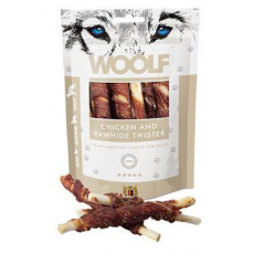 WOOLF pochúťka Chicken and Rawhide Twister 100g