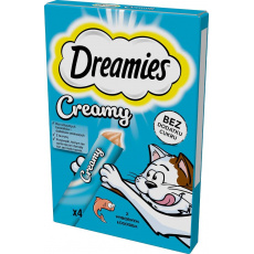 DREAMIES Creamy Salmon - pamlsek pro kočky - 4x10 g