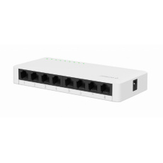 Gembird NSW-G8-01 síťový přepínač Nespravované Gigabit Ethernet (10/100/1000) Bílá