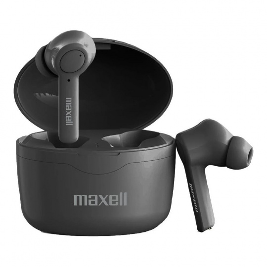 Maxell Bass 13 Sync Up Bezdrátová sluchátka do uší Bluetooth s nabíjecím pouzdrem černá