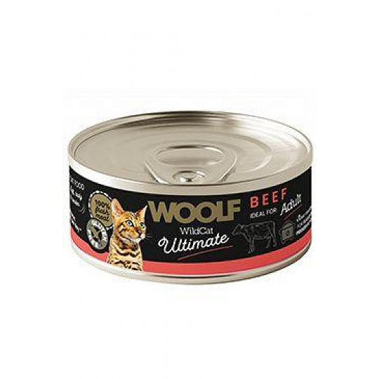 WOOLF WildCat Ultimate konz. Adult Paté Beef 85g WOOLF WildCat Ultimate konz. Adult Paté Beef 85g