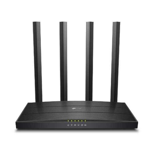 TP-Link Archer C6U bezdrátový router Gigabit Ethernet Dvoupásmový (2,4 GHz / 5 GHz) Černá