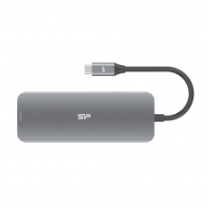 Silicon Power SR30 Dokovací USB 3.2 Gen 1 (3.1 Gen 1) Type-C Šedá, Metalická