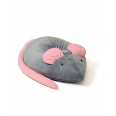 Sako taška pouffe Mouse šedorůžová L 110 x 80 cm