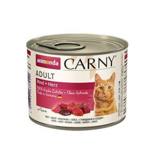 Animonda konz. mačka CARNY Adult hovädzie srdce 200g