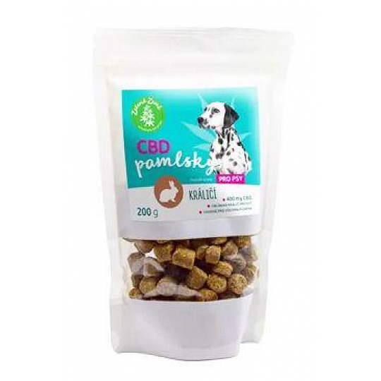 CBD maškrty pre psy králičie 200g CBD maškrty pre psy králičie 200g