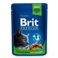 Brit Premium Cat kapsička Chicken Slices for Steril 100g