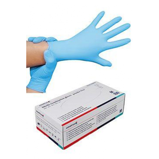 Rukavice hniezdo.vyš.CVET nitril M/100ks modré, pevné Rukavice hniezdo.vyš.CVET nitril M/100ks modré, pevné