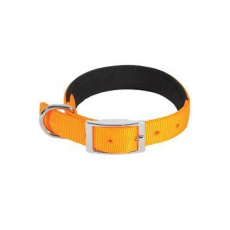 Obojek pes SOFT NYLON oranžový 25mm/60cm Zolux