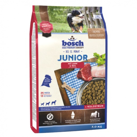 Bosch 15030 Junior pro štěňata Jehněčí&rýže 3kg