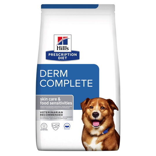 HILL'S Prescription Diet Derm Complete Canine - suché krmivo pro psy - 12 kg