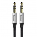 Audio kabel mini jack 3,5 mm AUX Baseus Yiven 1 m (černý/stříbrný)