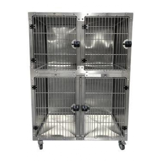 Klietka modulárna nerezová (509, 2xM + 1xL)