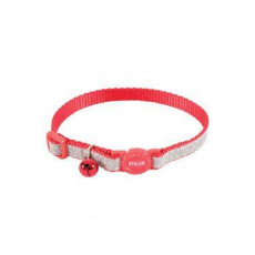 Obojok mačka SHINY nylon červený 10mm/30cm Zolux