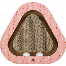 Škrabací karton VALENTINE triangl, s míčky a catnipem, 36 x 5 x 36/36 cm, losos - LIMITOVANÁ NABÍDKA Škrabací karton VALENTINE triangl, s míčky a catnipem, 36 x 5 x 36/36 cm, losos - LIMITOVANÁ NABÍDKA