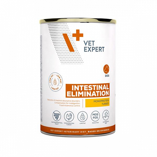 VetExpert VD dog Intestinal Elimination Low Fat konzerva 400 g