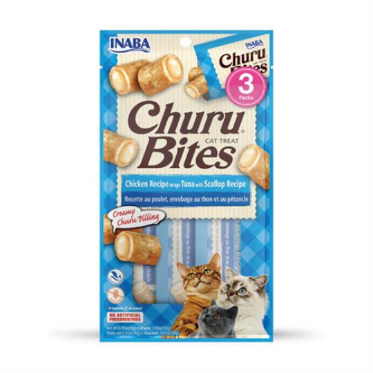 Churu Cat Bites Chicken wraps Tuna&Scallop Recipe3x10g Churu Cat Bites Chicken wraps Tuna&Scallop Recipe3x10g