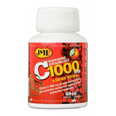 Vitamin C přírodní s šípky JML 1000mg 60+5tbl