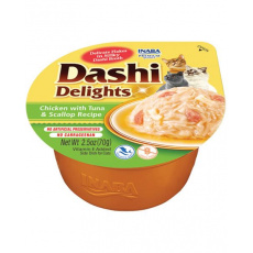 Inaba Dashi Delights cat Kura s tuniakom a hrebenatkou 6 x 70 g vanička Inaba Dashi Delights cat Kura s tuniakom a hrebenatkou 6 x 70 g vanička