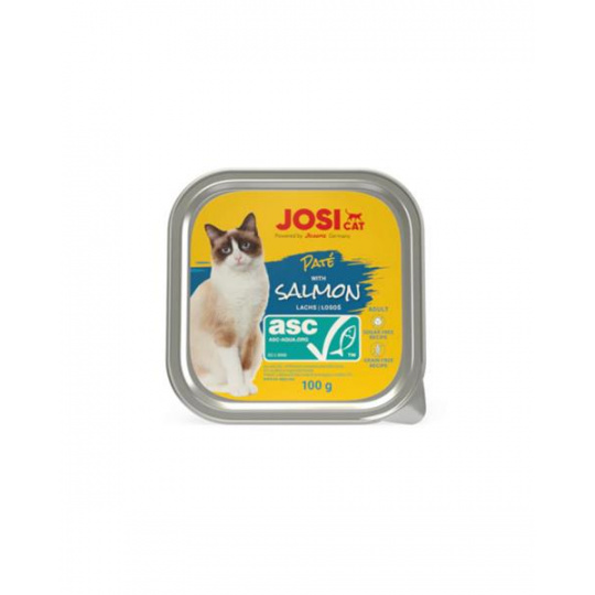JosiCat vanička Cat Paté with ASC Salmon 100 g JosiCat vanička Cat Paté with ASC Salmon 100 g