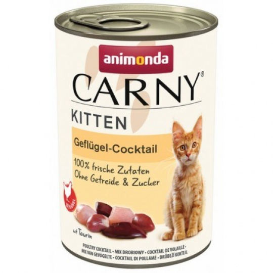 ANIMONDA Carny Kitten Poultry Cocktail - mokré krmivo pro kočky - 400 g