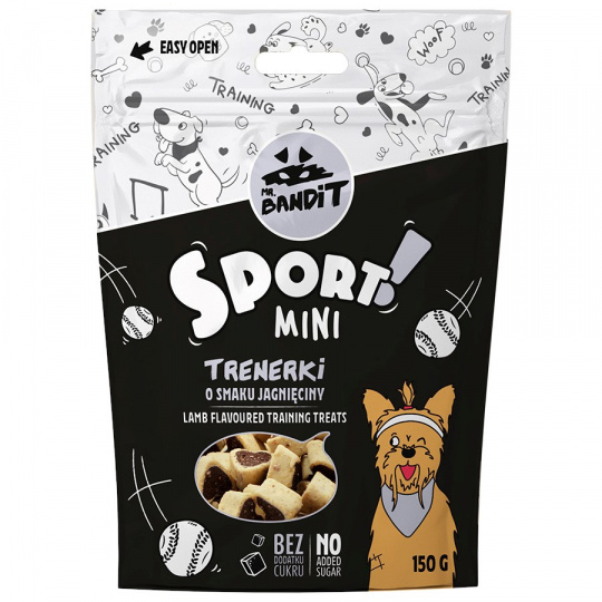 VET EXPERT PAN. BANDIT Sport Mini Trainers Lamb - psí pochoutka - 150 g