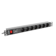 LANBERG POWER STRIP RACK PDU (1U,10A,7X SHUKO,2M)