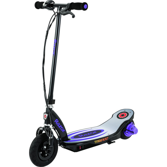 Razor PowerCore E100 Aluminium 18 km/h Hliník, Černá, Purpurová