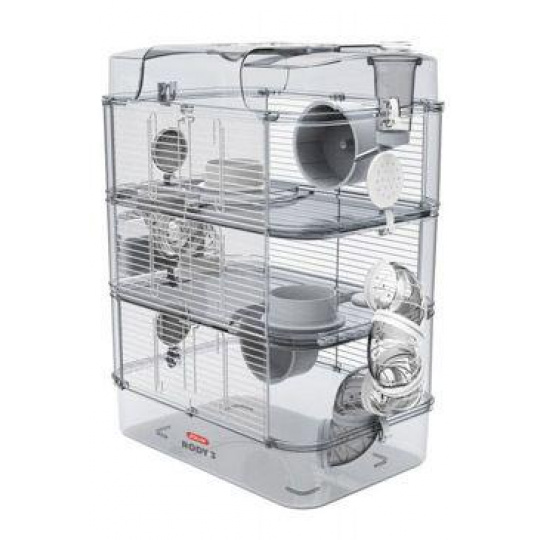 Klietka škrečok Rody 3 TRIO biela 41x27x53cm Zolux Klietka škrečok Rody 3 TRIO biela 41x27x53cm Zolux