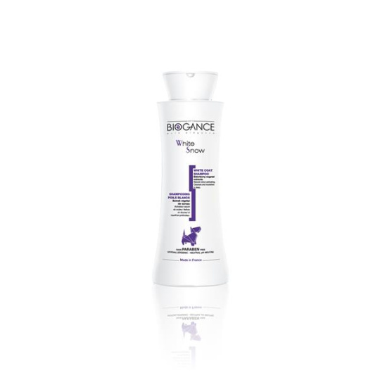 Šampón BIOGANCE White Snow 250 ml (na bielu a svetlú srsť)