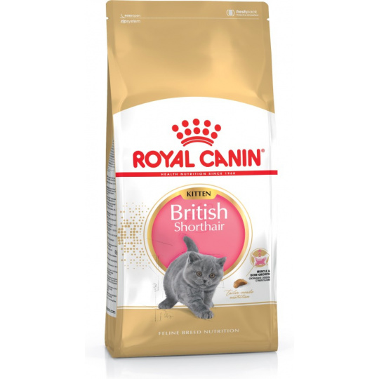 Royal Canin British Shorthair Kitten suché krmivo pro kočky 2 kg Kotě Drůbež, Rýže, Zeleninová