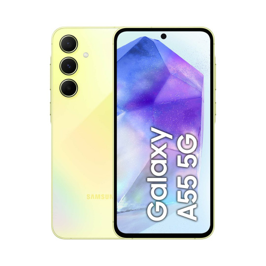 Samsung Galaxy A55 5G 16,8 cm (6.6") Hybridní Dual SIM Android 14 USB typu C 8 GB 128 GB 5000 mAh Žlutá