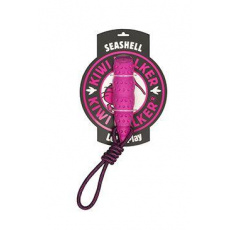 Hračka pes SEASHELL MAXI, plávajúca z TPR ružová Kiwi