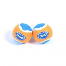 Hračka DUVO+ tenisové loptičky M - 2 ks/bal.- priemer 6 cm - oranžovo/modré