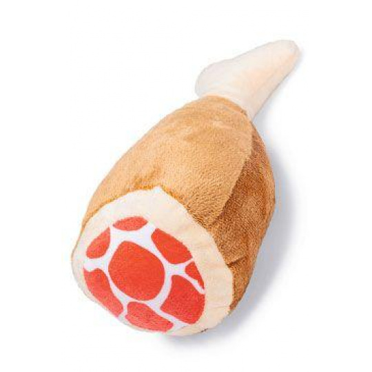 Hračka pes Kuracie stehno pískacie 22cm plyš KAR Hračka pes Kuracie stehno pískacie 22cm plyš KAR