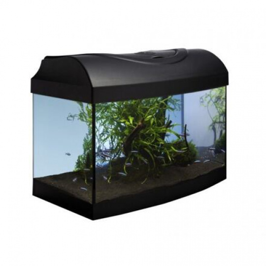 Akváriový set 40 - čierny oblý 40x25x25 cm (RP 2,90 €)
