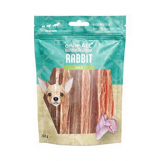 animALL Králičie prúžky 250g