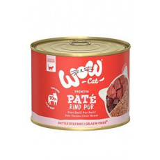 WOW Cat konzerva Adult Paté PUR hovězí 200g