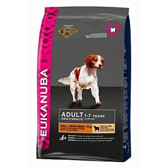 Eukanuba Dog Adult Small&Medium Lamb&Rice 12kg