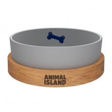 Animal Island Miska dla psa Cool Gray roz.M 1300ml