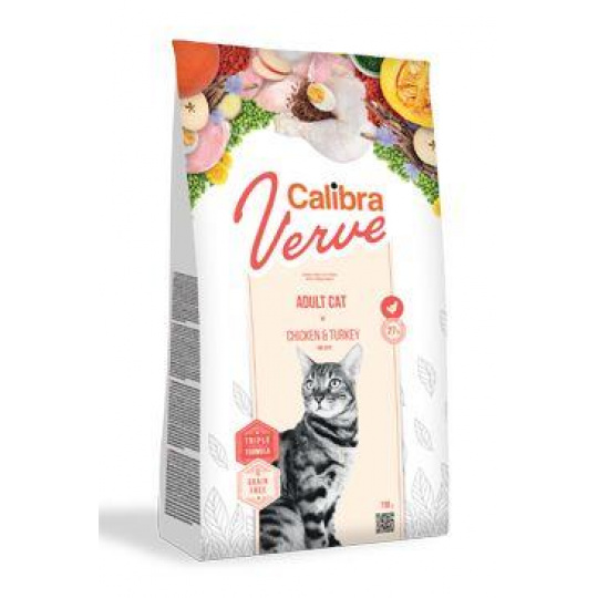Calibra Cat Verve GF Adult Chicken&Turkey 750g Calibra Cat Verve GF Adult Chicken&Turkey 750g