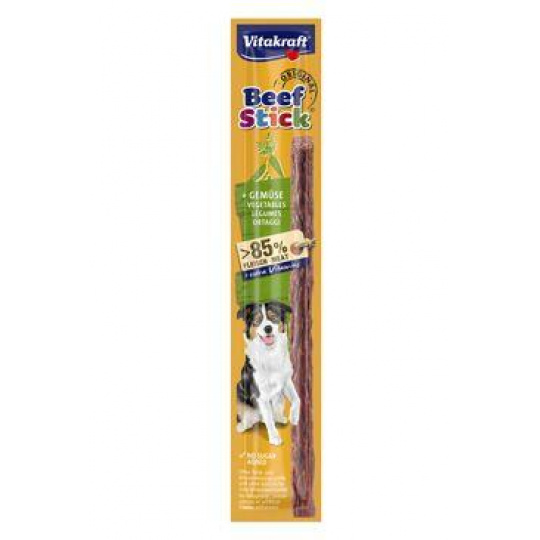 Vitakraft Dog poch. Beef Stick zelenina 12g