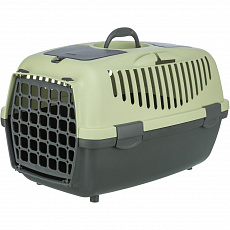 Transportný box CAPRI II, XS-S: 37x34x55cm (max. 8kg), tmavosivá/pastelovo zelená