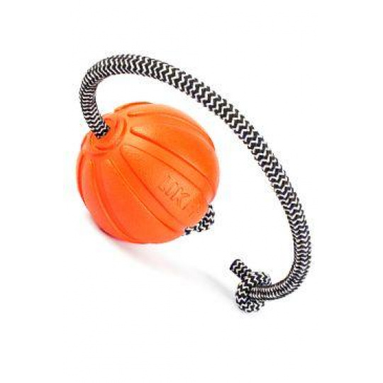 Hračka pes Liker Cord míček oranžový 7cm